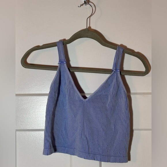 NWOT Free People Intimates Solid Rib Brami Light Blue M/L - Picture 5 of 11